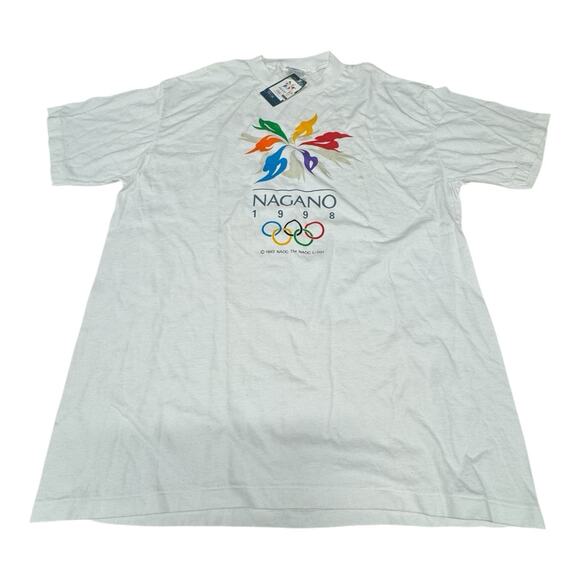 Mizuno Other - NWT 1998 Nagano Official Winter Olympic White Single Stitch Large T-Shirt Sports